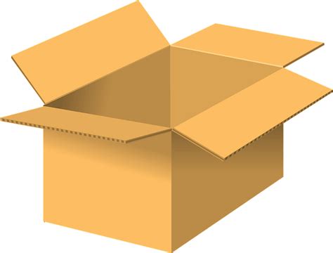 Open Cardboard Box Png Clip Art Image Best Web Clipart