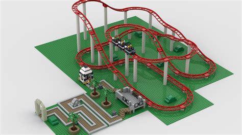 Lego Moc Roller Coaster By Makary Rebrickable Build With Lego