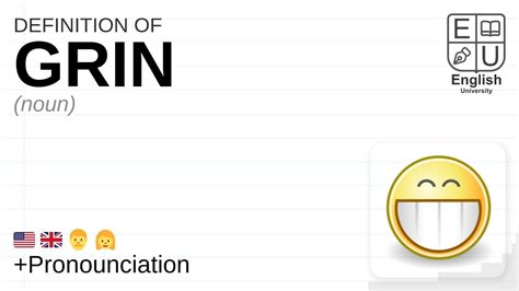 Grin Meaning Definition And Pronunciation What Is Grin How To Say