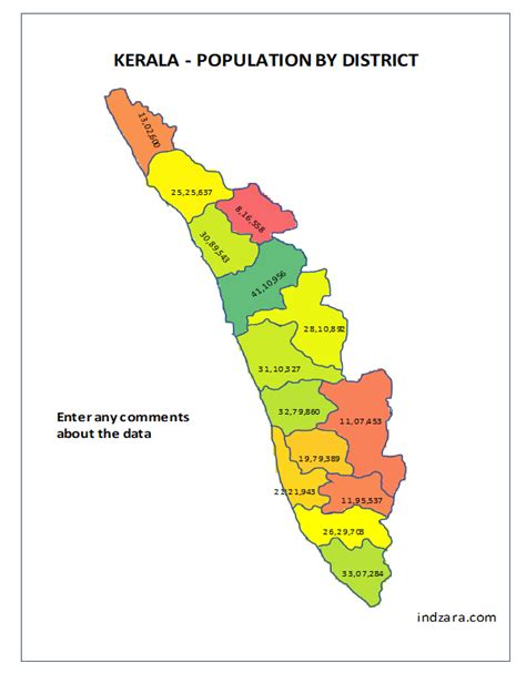 States in eastern regions are mainly west bengal,bihar and jharkhand, orissa and states of north east. Kerala Heat Map by District - Free Excel Template for Data Visualisation | INDZARA