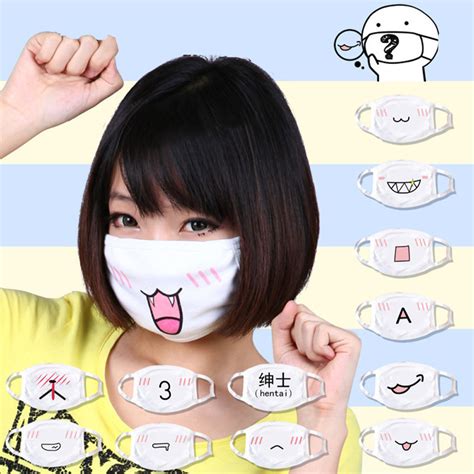 5pcs Kawaii Anti Dust Mask Kpop Cotton Mouth Mask Cute