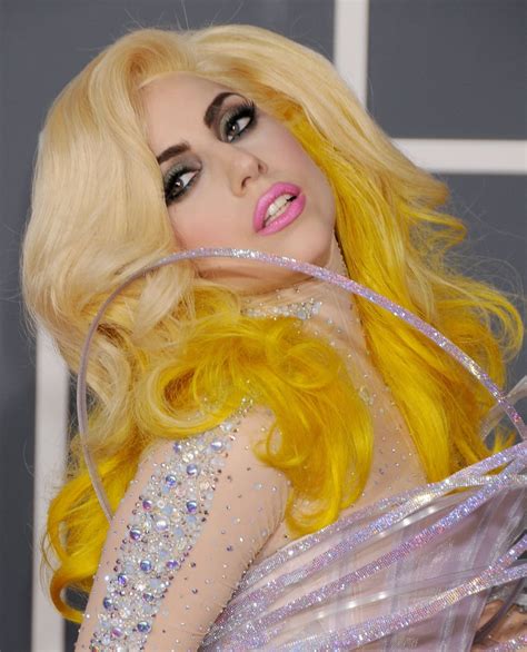 Lady Gaga With Yellow Hair What Is Lady Gagas Natural Hair Color