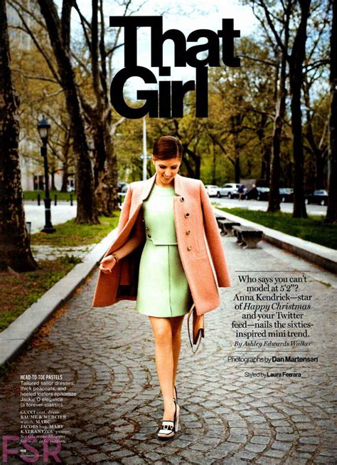 Anna Kendrick Glamour Magazine Uk August 2015 Issue