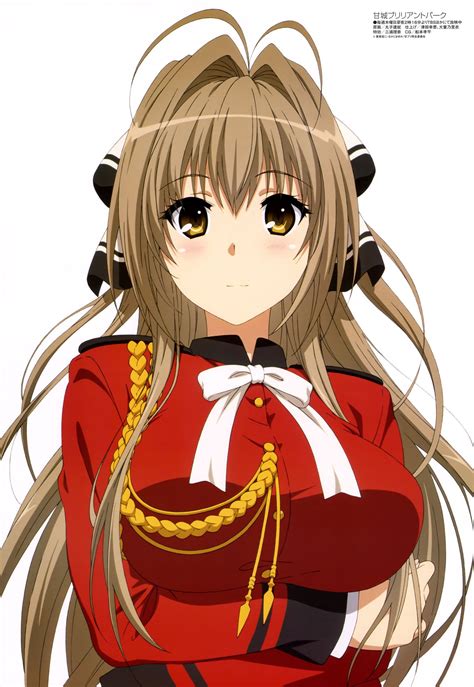 Brunette Big Boobs Huge Breasts Looking At Viewer Anime Girls Anime Amagi Brilliant Park