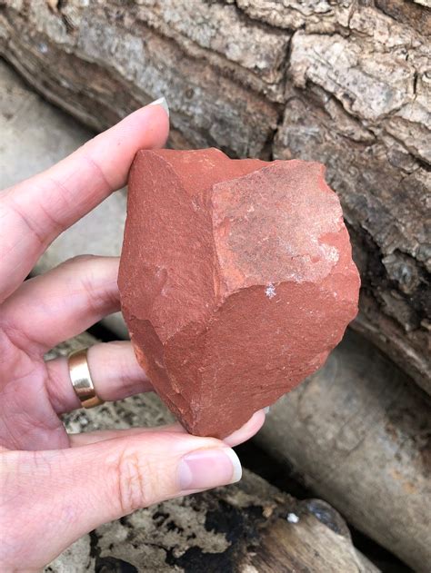 Large Raw Red Jasper Crystal Rough Stone Gemstone Root Chakra Etsy