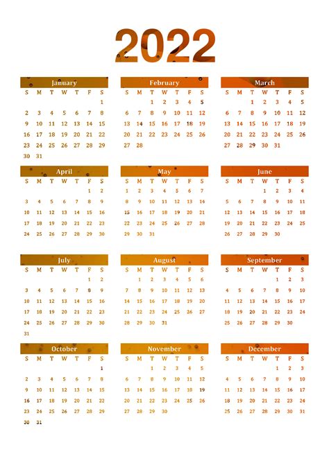Golden Calendar 2022 Png Png All