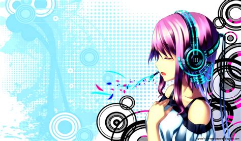 Blue Anime Girl Music Wallpapers Hd Aiinshahri