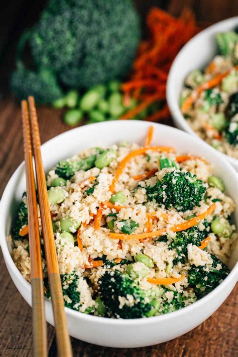Slice the spring onions and diced the bell love your fried rice but on a ketogenic diet? Cauliflower 'Rice' Stir Fry Bowl - Veggie Chick
