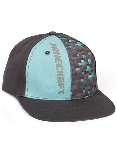 Minecraft Diamond Hat Boysyouth Snapback Cap — Vanilla Underground