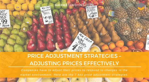 Price Adjustment Strategies Adjusting Prices Effectively