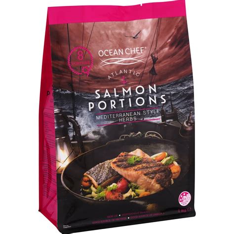 Ocean Chef Salmon Portions Mediterranean Style 1kg Woolworths