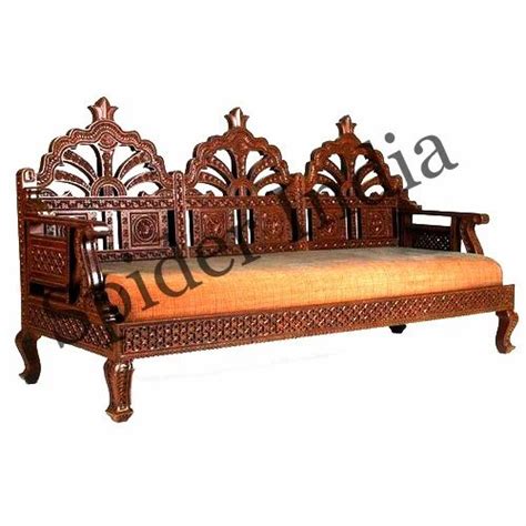 Teak Wood Fine Rajasthani Barmeri Carved Couch At Rs 55000 Teak Sofa