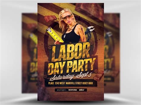 28 Labor Day Party Flyer Template Psd Jpeg Png