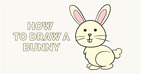 How To Draw A Bunny In A Few Easy Steps Easy Drawing Guides