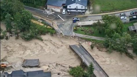 Hochwasser, Überschwemmungen, Erdrutsche im Wetter-Ticker: Slowenien