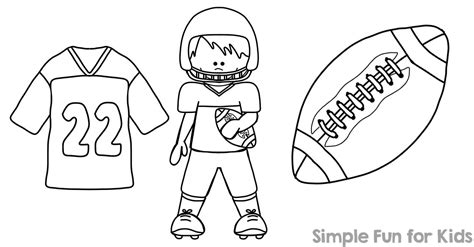 football coloring pages simple fun  kids vip