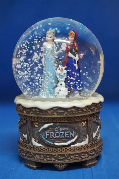 Disney Frozen Elsa Anna Olaf Musical Snowglobe Let It Go New Nib In