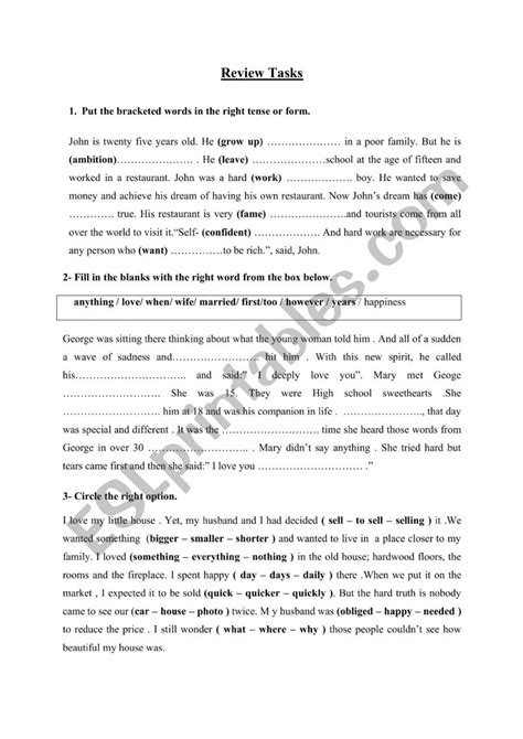 Review 1st Forms Esl Worksheet By Meyssa