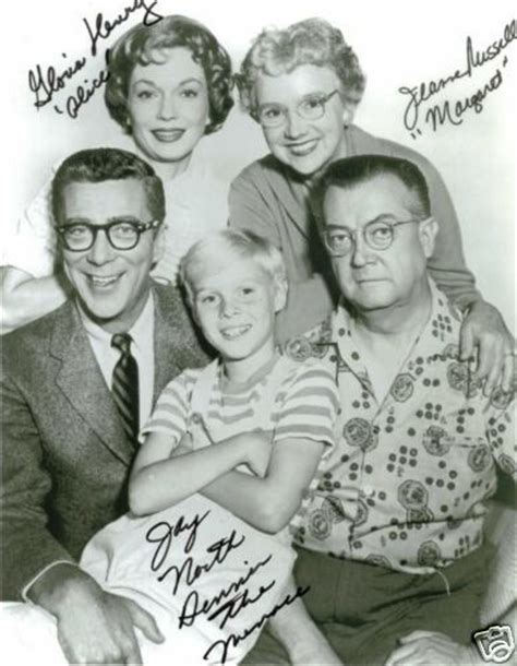 Dennis The Menace Cast Signed Rp Photo By 3 Jay North Television