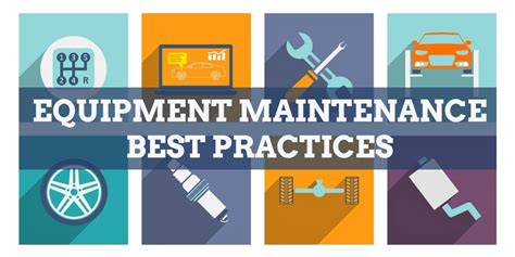 Equipment Maintenance Best Practices Basics Objectives And Functions