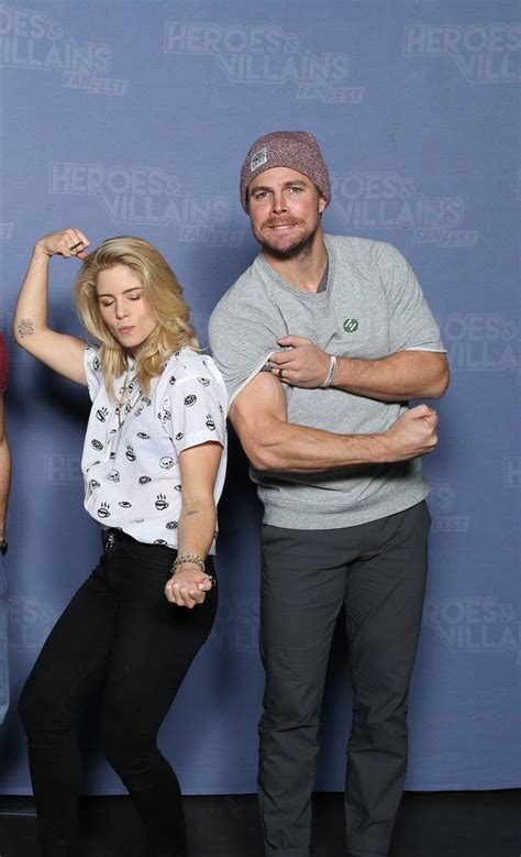Emily Bett Rickards And Stephen Amell At Hvff 2017 Stephen Amell
