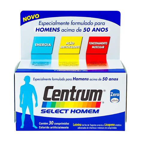 Centrum Select Homem 30 60 150 Comprimidos Medicamentos