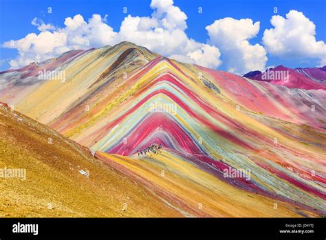 Vinicunca Region Cusco Peru Montana De Siete Colores Oder Rainbow