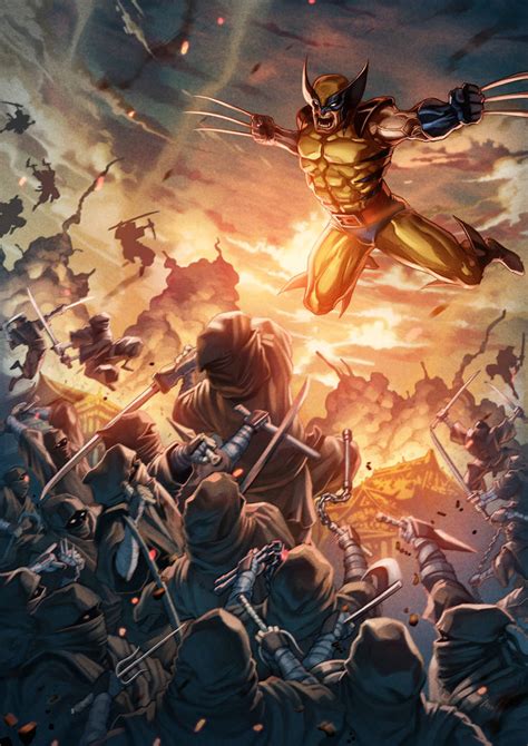 Wolverine Vs The Hand Ninja By Keatopia On Deviantart