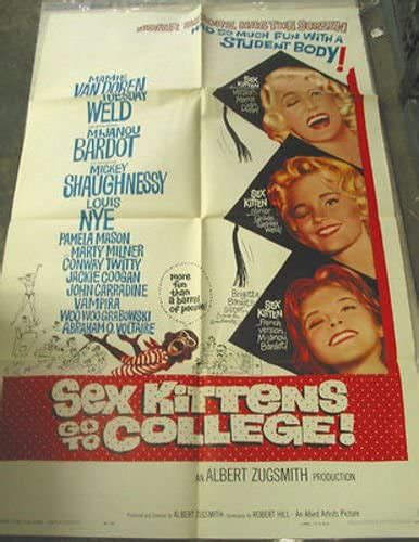 sex kittens go to college rare orig us one sheet movie poster tuesday weld at amazon s