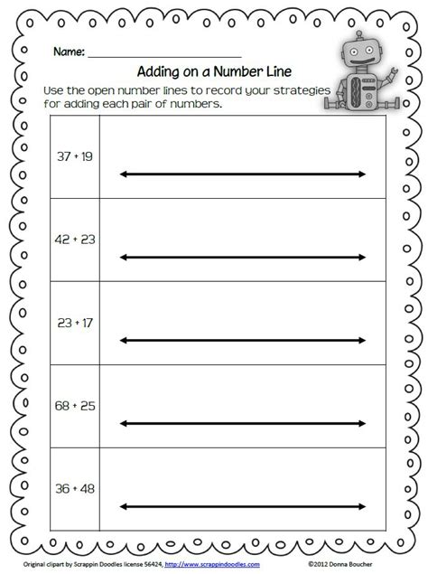 Empty Number Line 100 Charts And Number Sense Pinterest