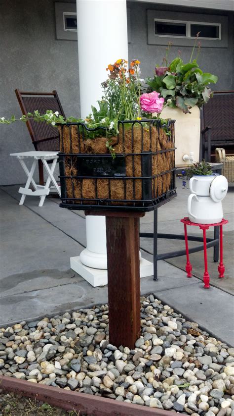 Grow a lot of veggies in a little space a milk crate garden is a great way to grow a lot of produce in a small space. Vinatge milk crate transformed into a plant stand ...