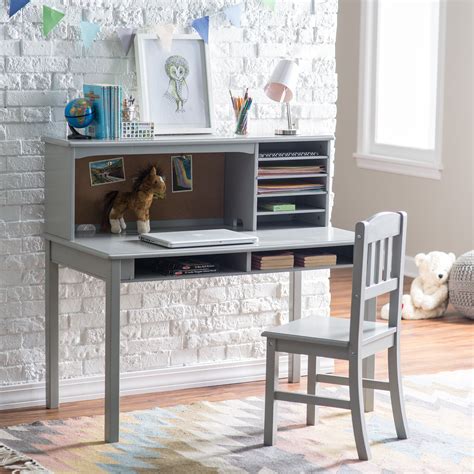 These kids' study desks will get them through days of online classes and remote learning and nights of homework. Guidecraft Media Desk & Chair Set - Gray - Kids Desks at ...