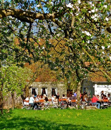 Bavarian Beer Garden In Spring Editorial Stock Photo Image Of