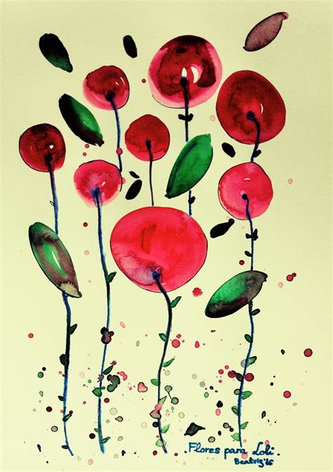 Flores Para Loli Painting By Beatriz Astudillo Artmajeur