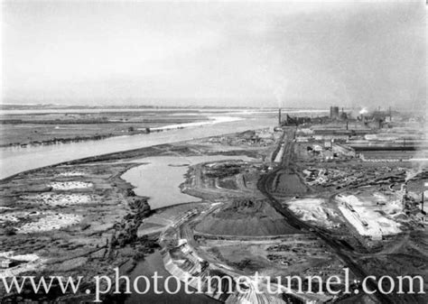 Bhp Newcastle Steelworks And The Hunter River Estuary Showing The