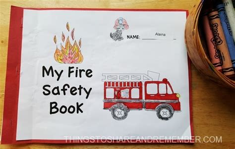 Preschool Fire Safety Booklet Printables