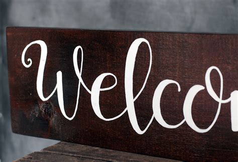 Personalized Hand Lettered Welcome Sign - The Weed Patch