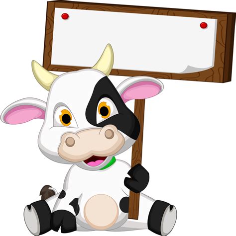 Mq Cow Cows Sign Cow Cartoon Clipart Full Size Clipart