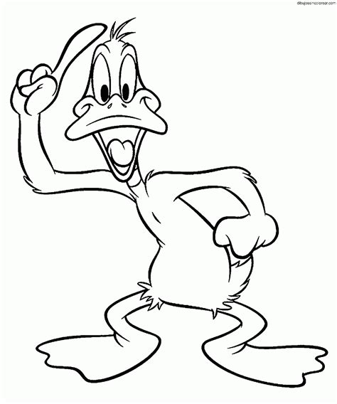 Dibujos Sin Colorear Dibujos del Pato Lucas (Duffy Duck) para Colorear