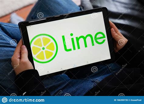 Lime scooters and jump bikes are also available on the uber app. LIME Screen Tablet Application Hand Logo Of App Rent Bike ...