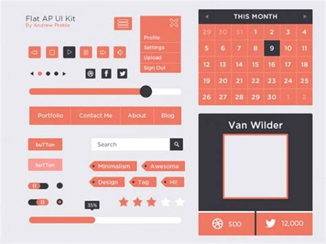 Free Flat Ui Kits To Boost Your Designs In No Time Part 1