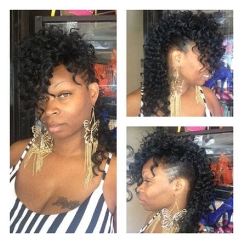 Curly Weave Mohawks New Hairstyles Ideas Hair Styles