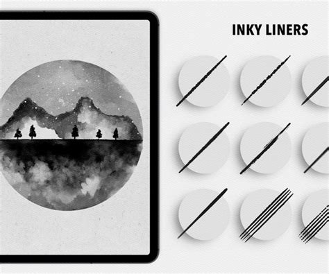 Artstation Ink Brushes For Procreate 5 Brushes