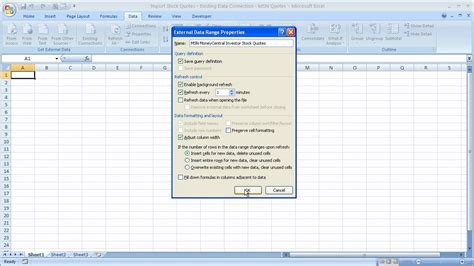 Check spelling or type a new query. Finance in Excel 1 - Live Stock Quotes in Microsoft Excel - MSN MoneyCentral Investor Stock ...