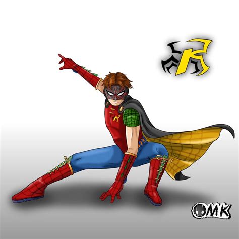 Oc Spider Man And Robin Fusion Fanart Instagram Maikukitsu Spiderman