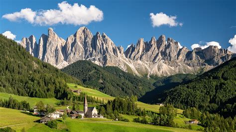 壁紙、1920x1080、イタリア、山、south Tyrol Dolomites、アルプス山脈、谷、自然、ダウンロード、写真