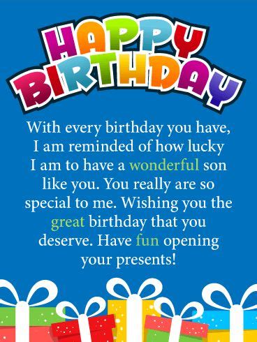 Birthday cards for son happy birthday son it's your birthday birthday stuff birthday greetings birthday wishes birthday memes family birthdays birthday board. 78 best Birthday Cards for Son images on Pinterest