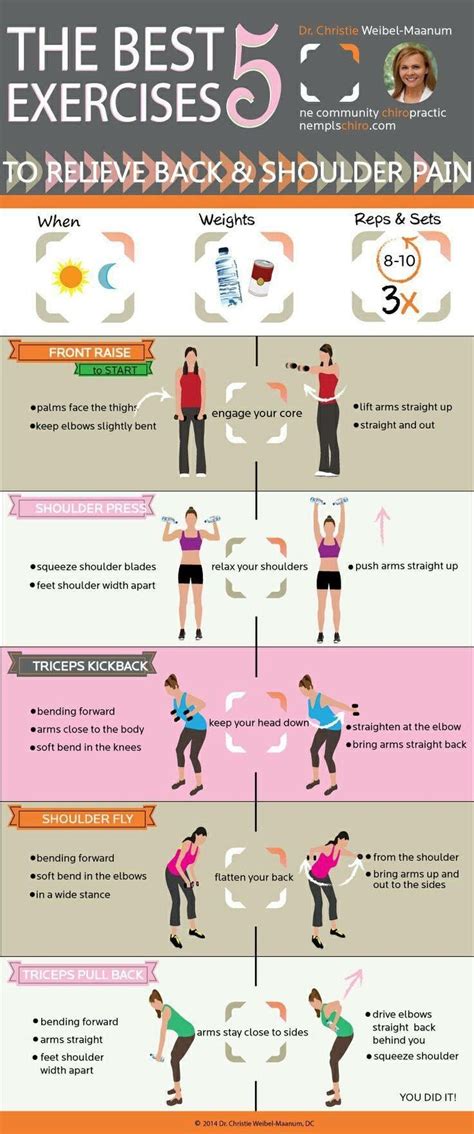 the 5 best excercises to relief back & shoulder pain | let ...