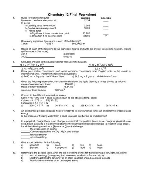 You can work out more than ten different combinations by looking at the answers. 6 4 C Periodic Table Of Elements Worksheet Answers | Elcho ...