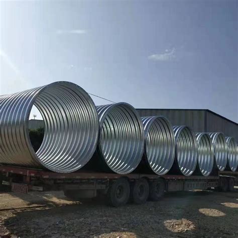 China Round Helical Galvanized Metal Culvert Pipe China Corrugated